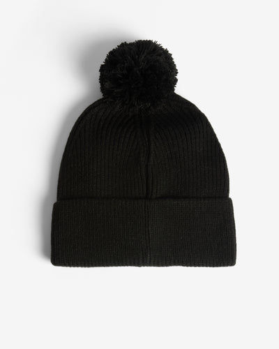 Unisex Black Skye Pom Pom Beanie