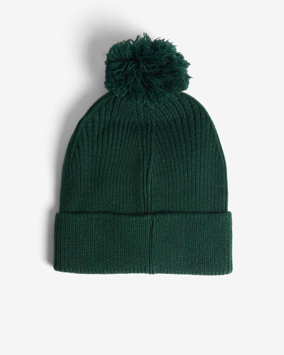 Unisex Hunter Green Skye Pom Pom Beanie