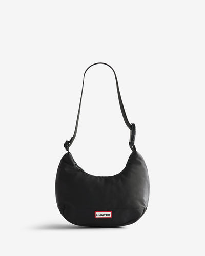 Unisex Black Nylon Mini Sling